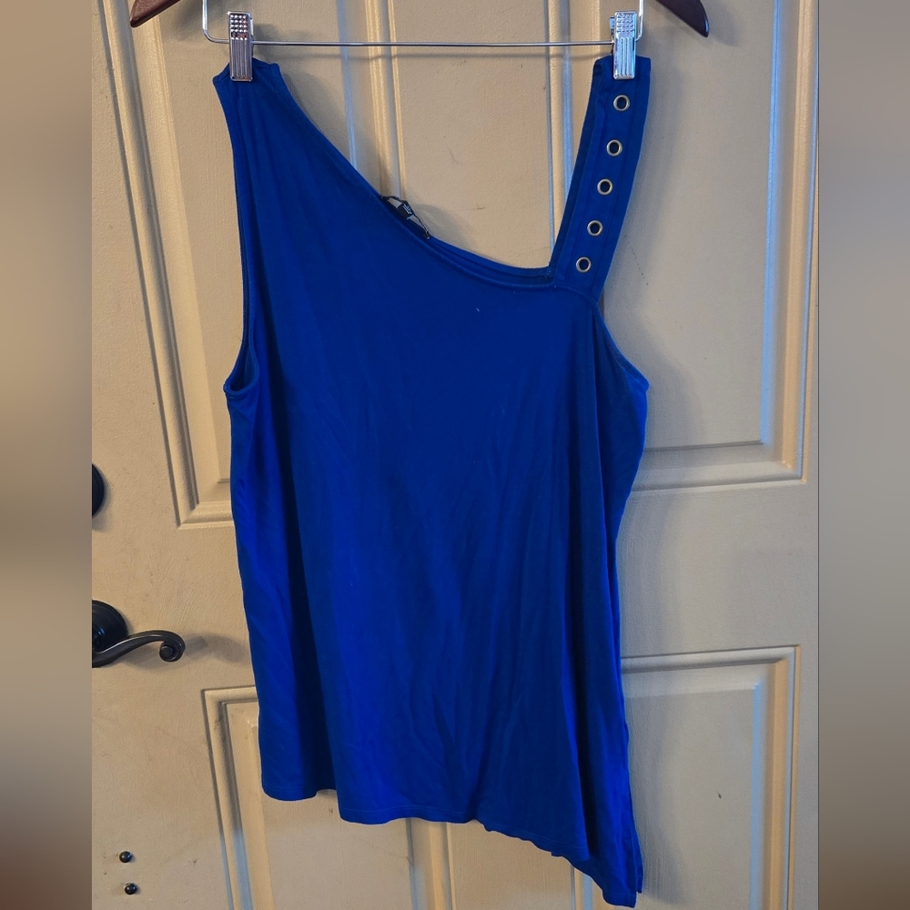 Cable & Gage Asymmetrical One Shoulder Shirt Size XL